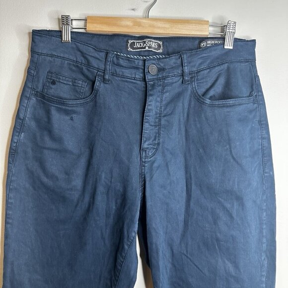 Jack of Spades High Roller Men’s Chino Pants Blue Sz 34x30 Straight Leg - Picture 2 of 12